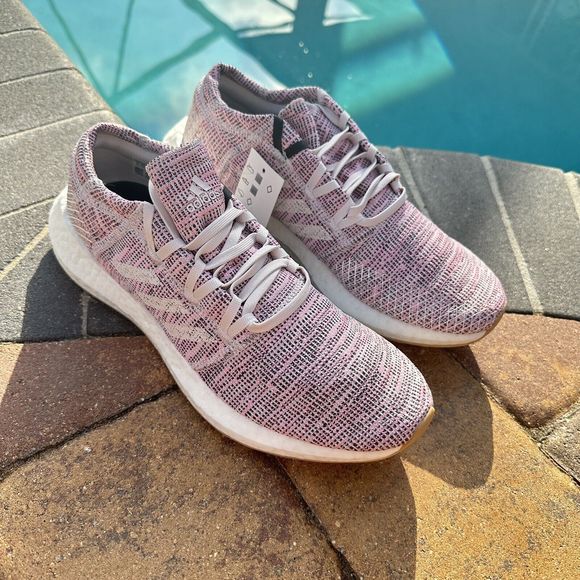 WOMEN'S adidas PureBoost Go Running Shoes Orchid Tint B75824 Size 11 - Picture 1 of 10